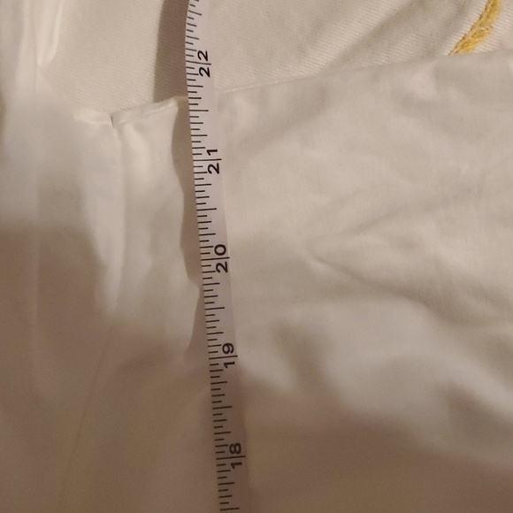 Vineyard Vines 3/4 Sleeve Smocked Blue & White Stitching Sz L Blouse Tunic - Picture 11 of 12